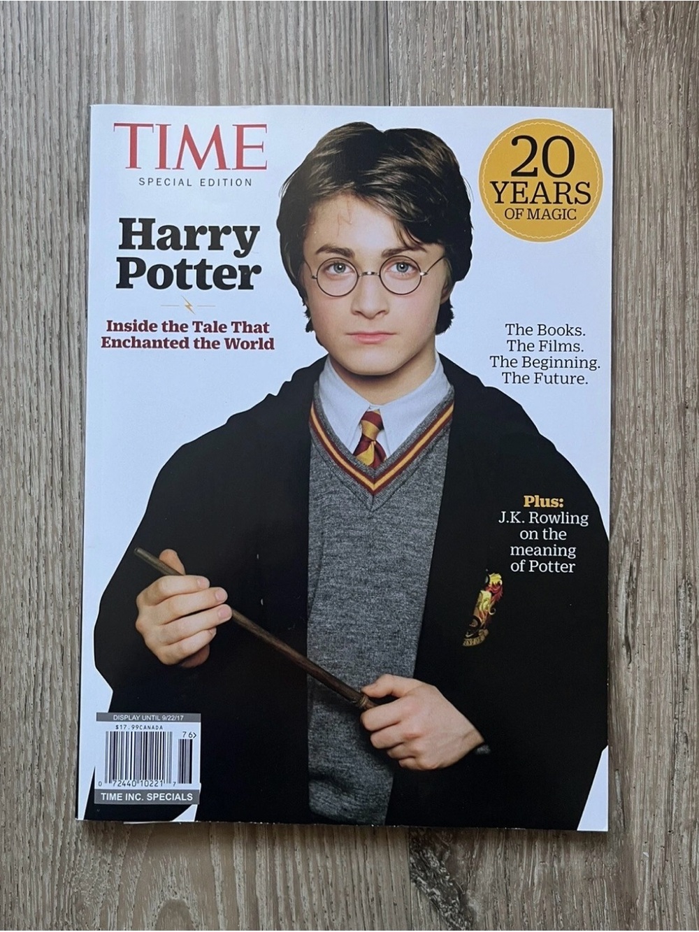 Harry Potter Time Magazine 20th Anniversary 2017
